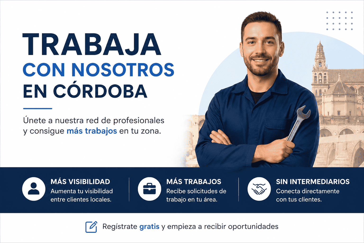 Trabaja con Profesionales en Córdoba, red de profesionales y autónomos de Córdoba